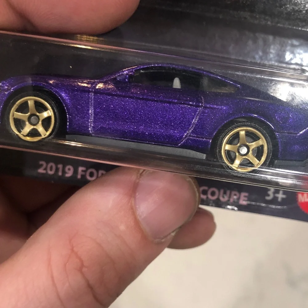Mattel Matchbox 2019 Ford Mustang Coupe - Purple with Gold Wheels
